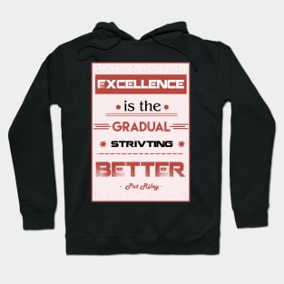 Excellence is the gradual result of always striving to do better. Hoodie